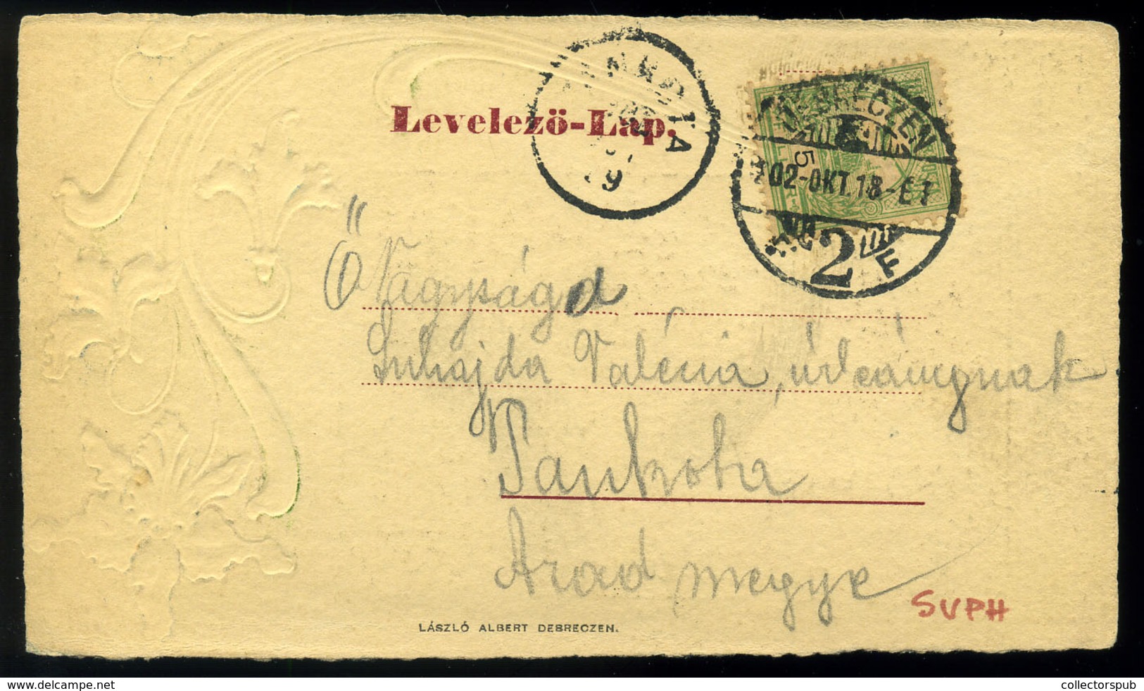 DEBRECEN 1902. Ref Collegium Szecessziós Századfordulós Képeslap Képeslap - Hungary