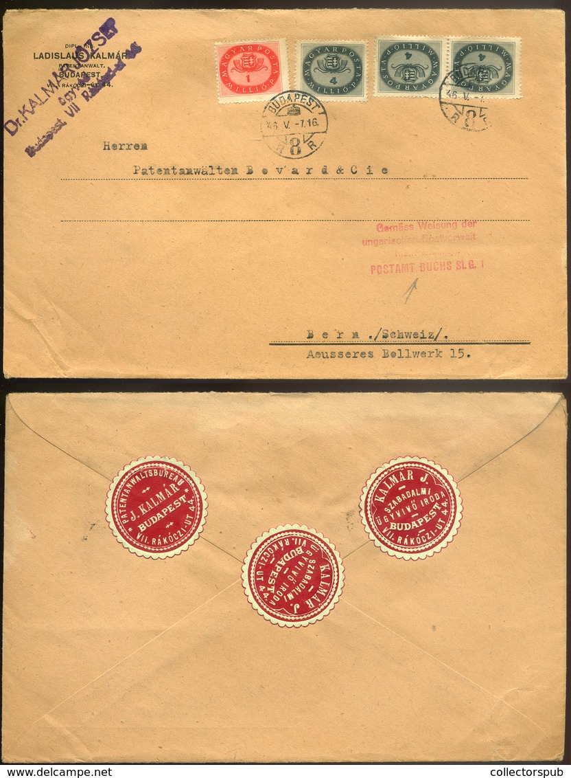 BUDAPEST 1946.05. Szép Inflációs Levél Svájcba Küldve - Brieven En Documenten