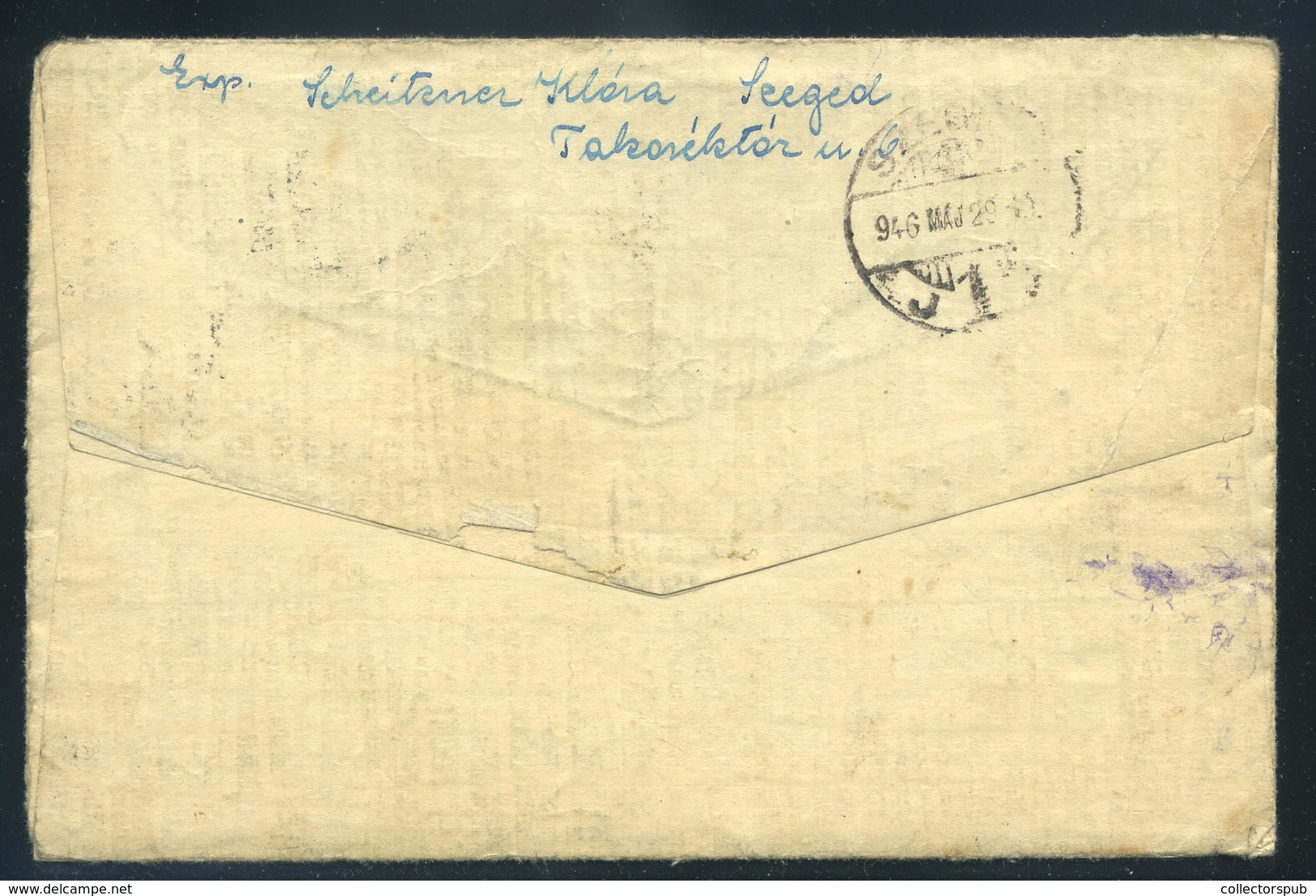 SZEGED 1946.05.27. Érdekes Levél Németországba Küldve " Vissza Forgalom Szünetel" Bélyegzéssel Visszaírányítva - Covers & Documents