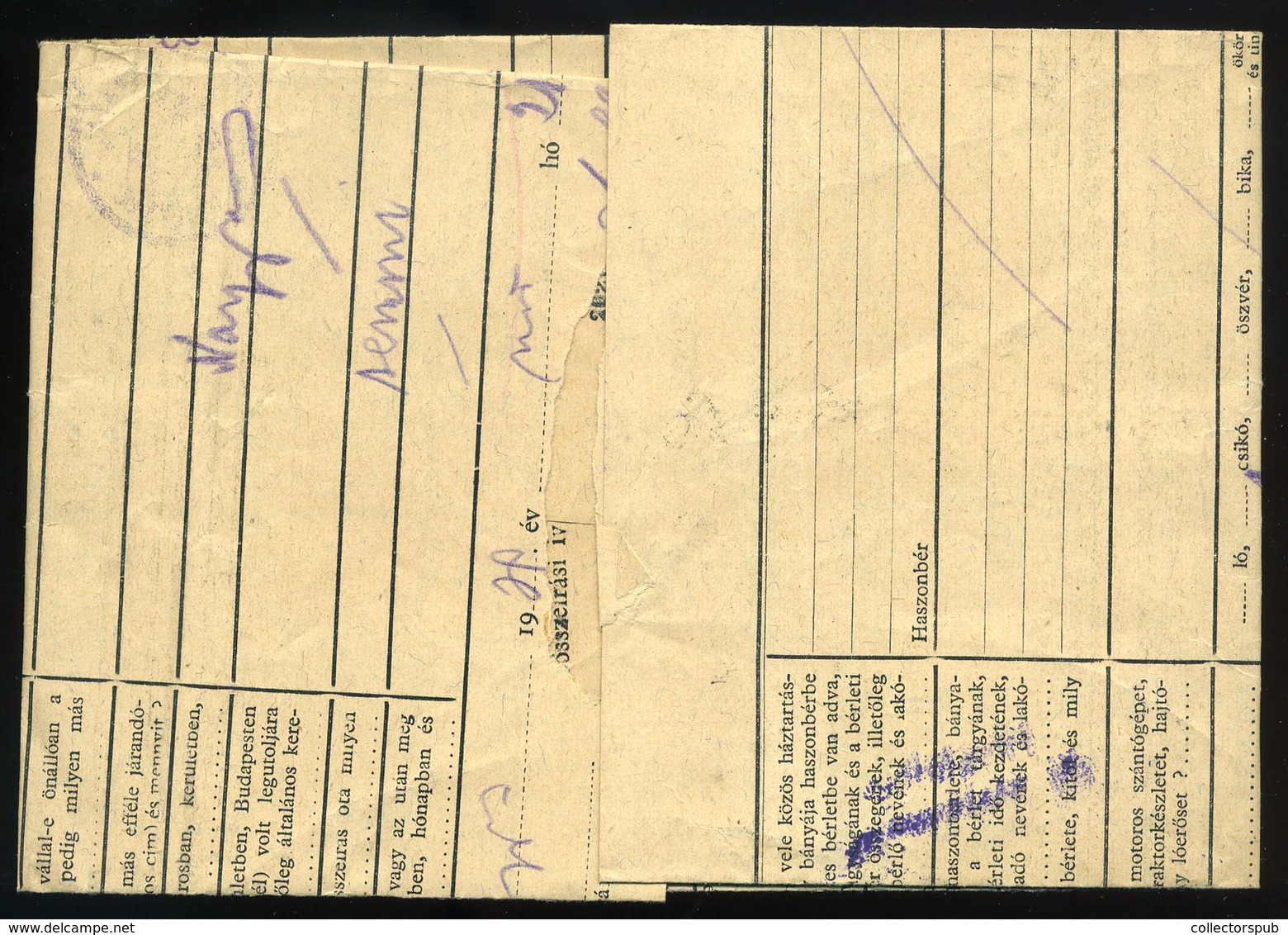 IPOLYSÁG 1938. Szükség Boríték Nagymarosra Küldve, Portózva - Brieven En Documenten