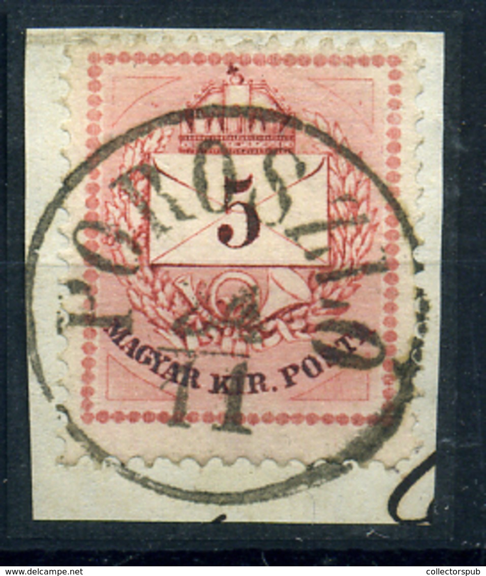 POROSZLÓ  5Kr Szép Bélyegzés - Used Stamps