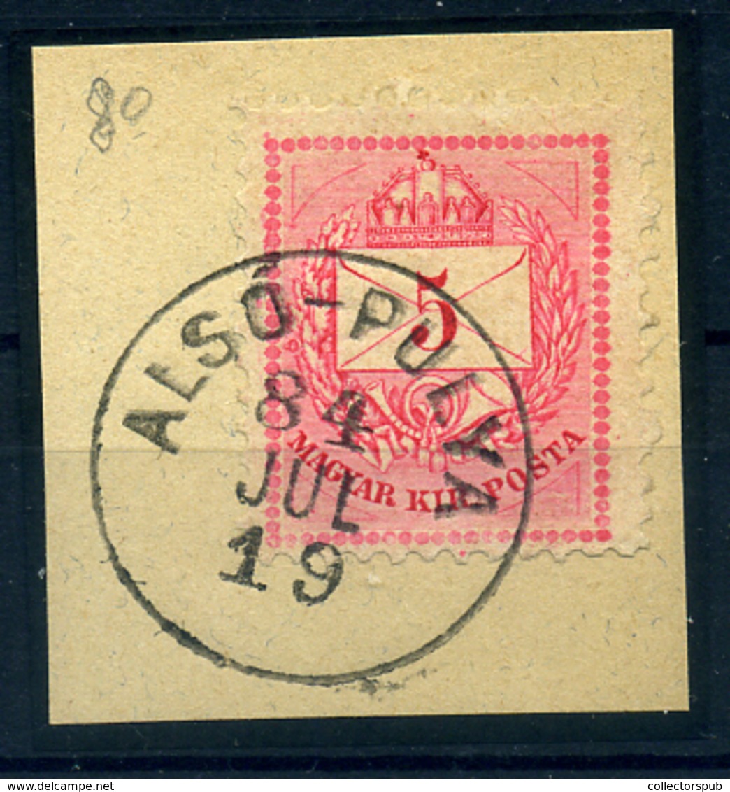 ALSÓPULYA 5Kr Szép Bélyegzés - Used Stamps