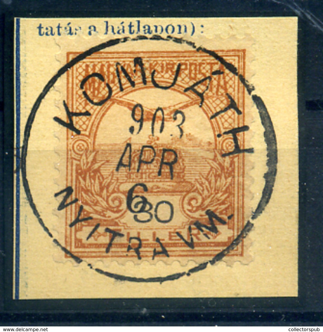 KOMJÁTH  Szép Egykörös Bélyegzés - Used Stamps