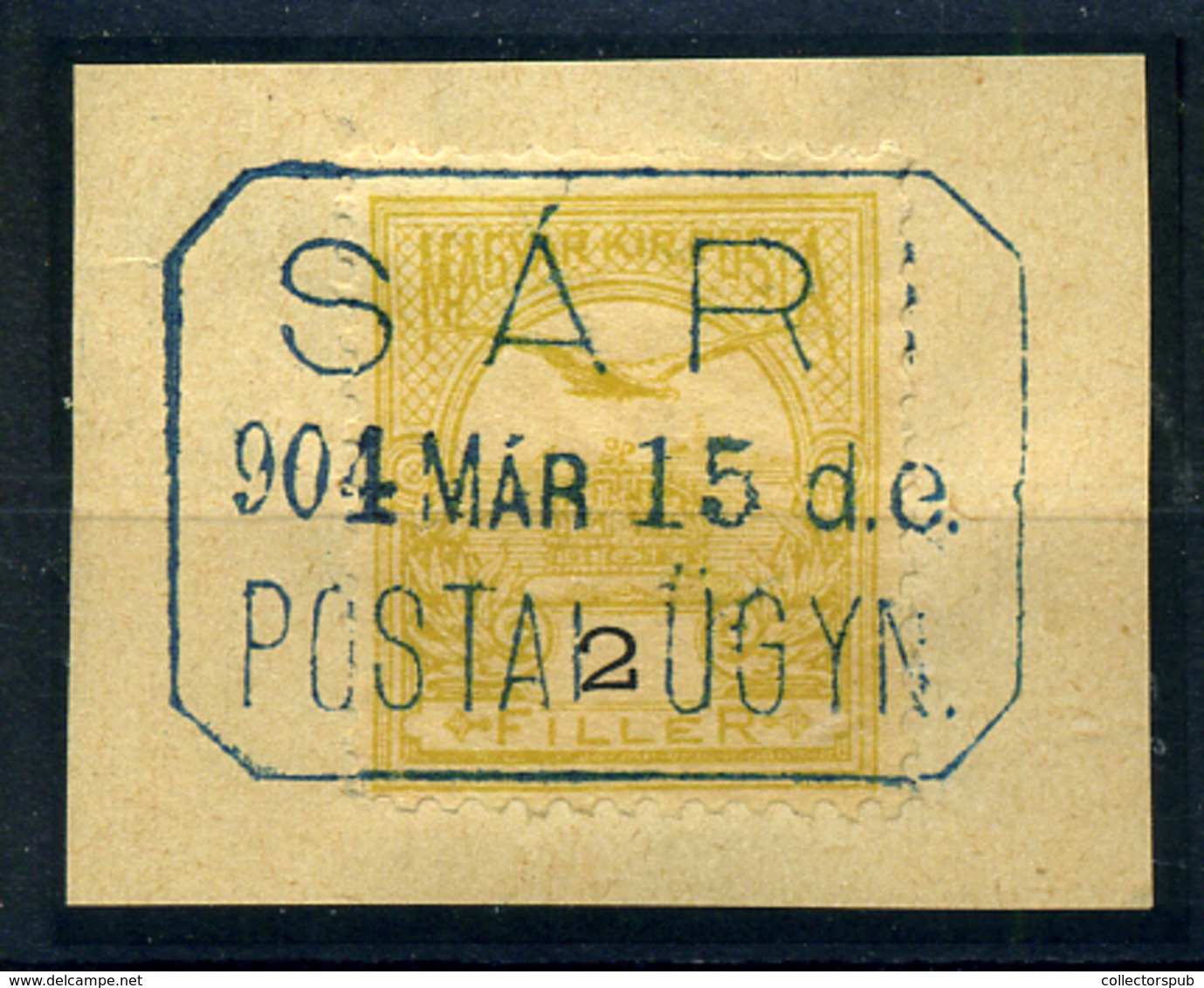 SÁR Kék Postaügynökségi Bélyegzés - Used Stamps