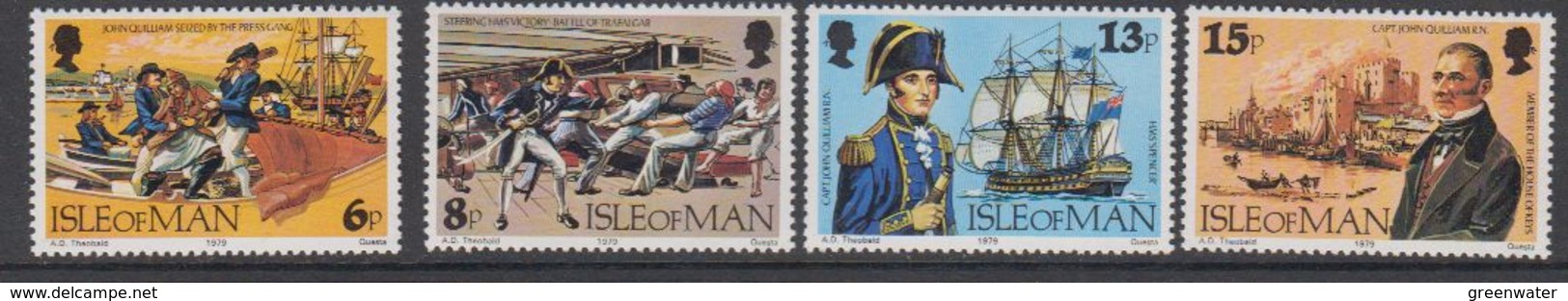 Isle Of Man 1979  Captain John Quilliam 4v ** Mnh (42919G) - Man (Eiland)