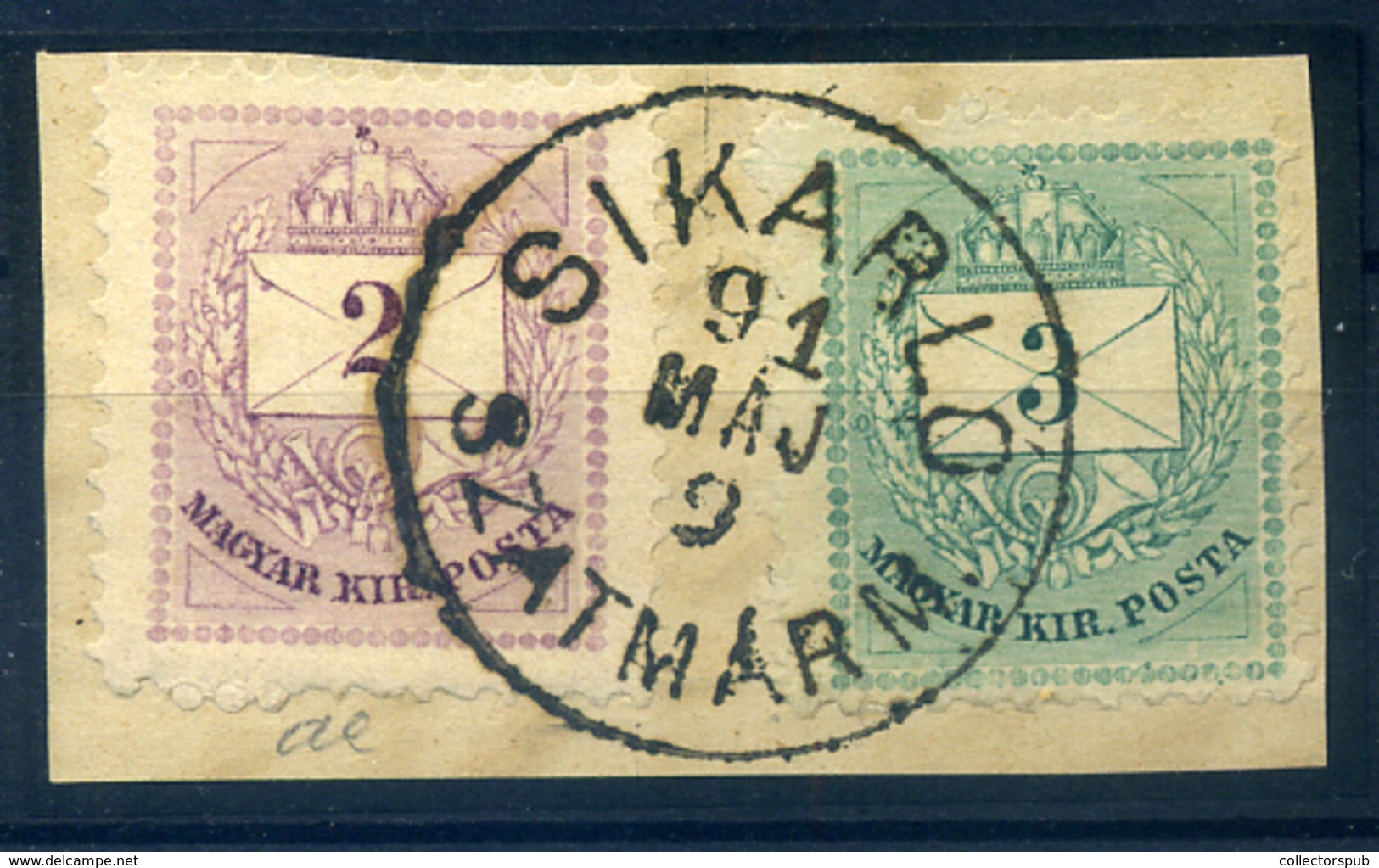 SIKARLO  Krajcáros Kivágás, Szép Bélyegzés - Used Stamps