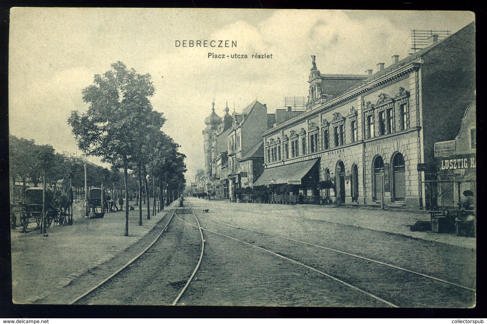 DEBRECEN 1906. Piac Utca, Lusztig üzlete, Régi Képeslap  /  Market St Lusztig's Shop  Vintage Pic. P.card - Hungary