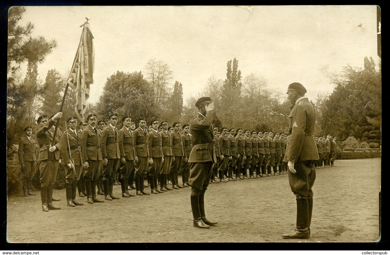 DEBRECEN 1930. Március 15. Ünnepség A Kossuth Szobornál, Fotós Képeslap - Hongarije