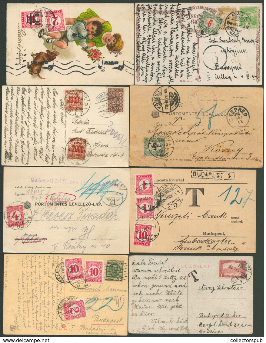 1910-50. Cca. PORTÓS Küldemények, 38 Db! Csak Normális Minőségben,sok érdekességgel.Jó Tétel!  /  POSTAGE DUE 38 Pieces  - Gebruikt