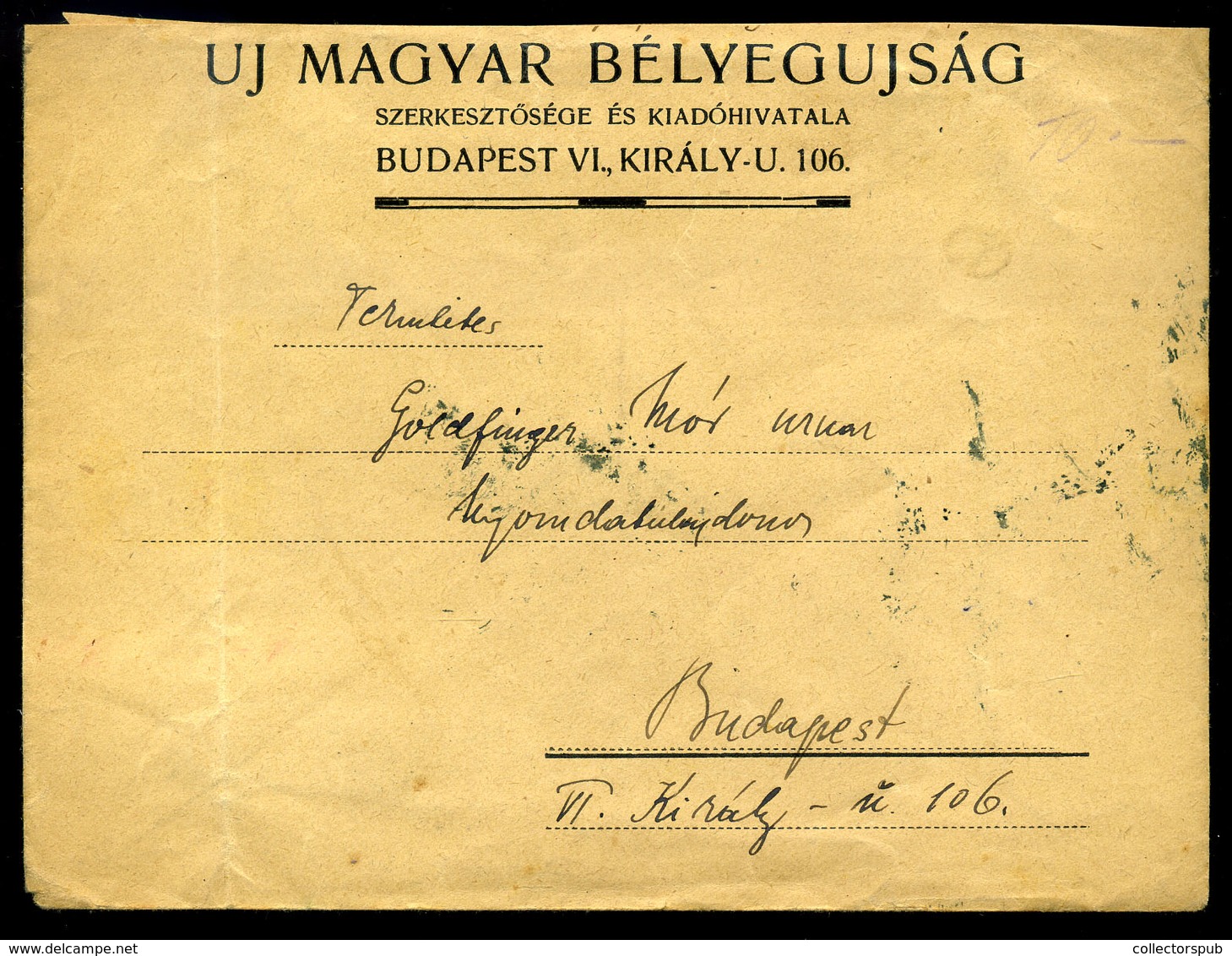 BESZTERCEBÁNYA 1918. Levél Budapestre Küldve, Felezett Bélyeggel! Rokkantak Gyógyintézete Bélyegzéssel - Gebruikt