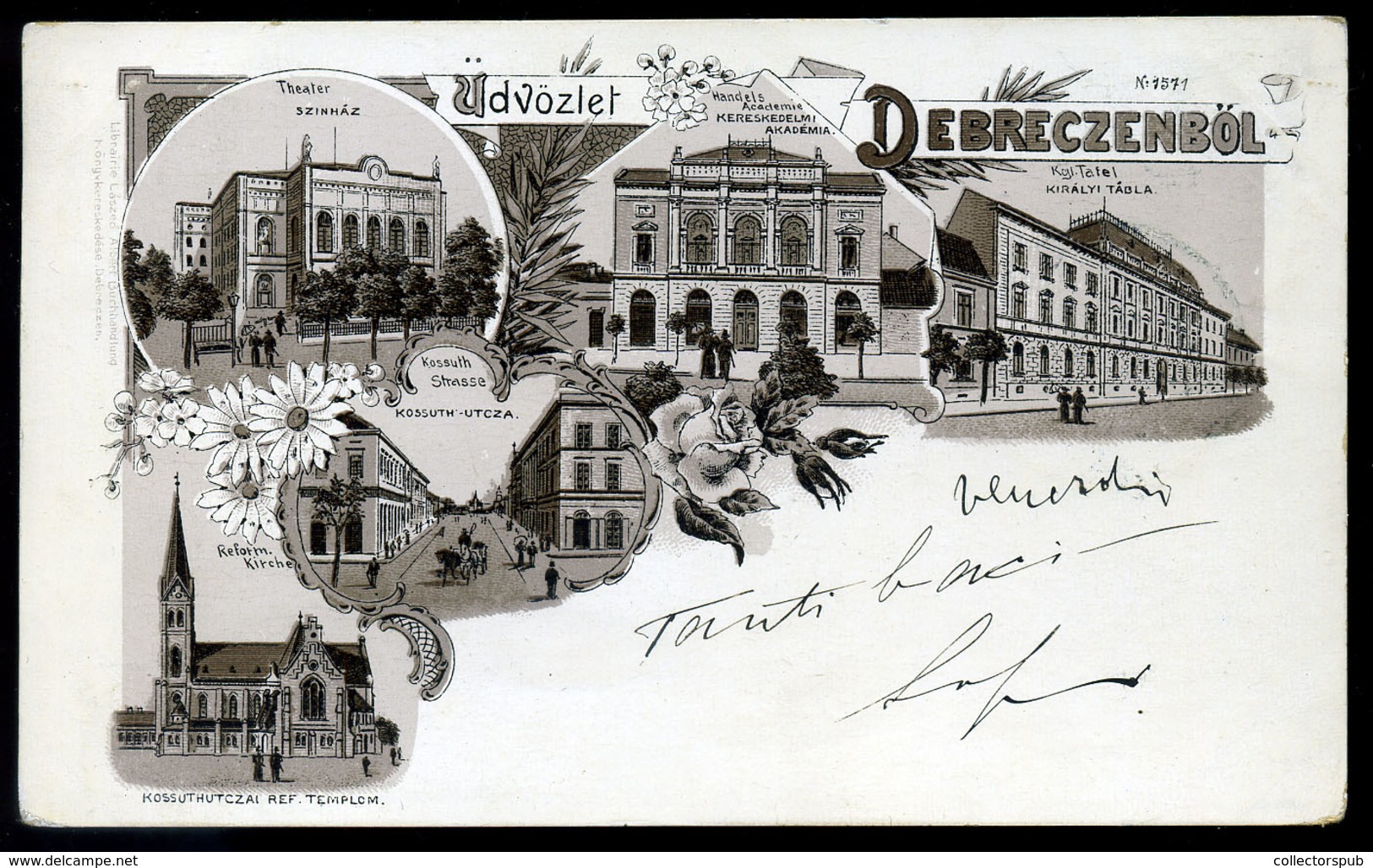 DEBRECEN 1898. Litho Képeslap - Hongarije