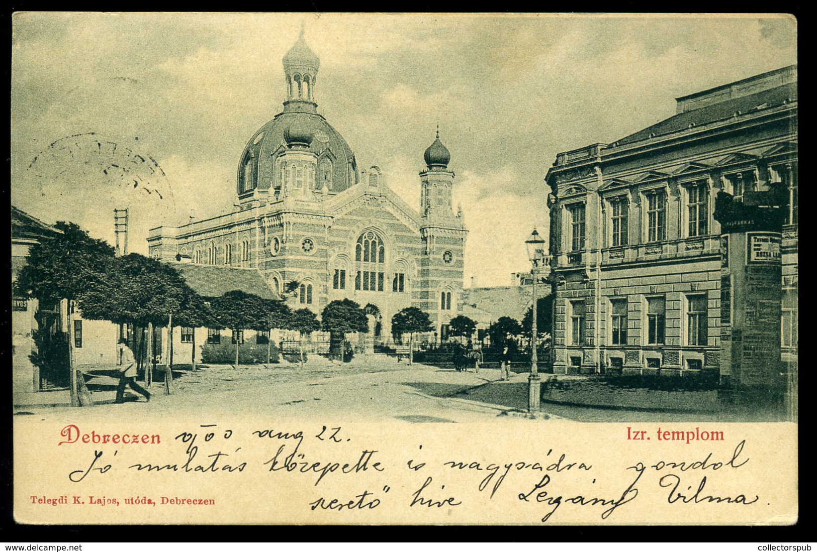 DEBRECEN 1900. Zsinagóga, Régi Képeslap  /  Synagogue  Vintage Pic. P.card - Religion &  Esoterik