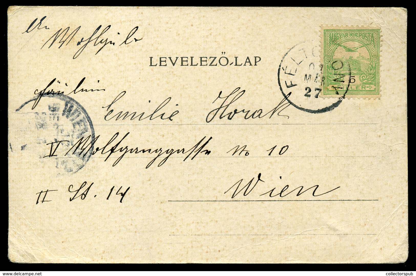 FÉLTORONY 1901. Régi Képeslap  /   Vintage Pic. P.card - Hongarije