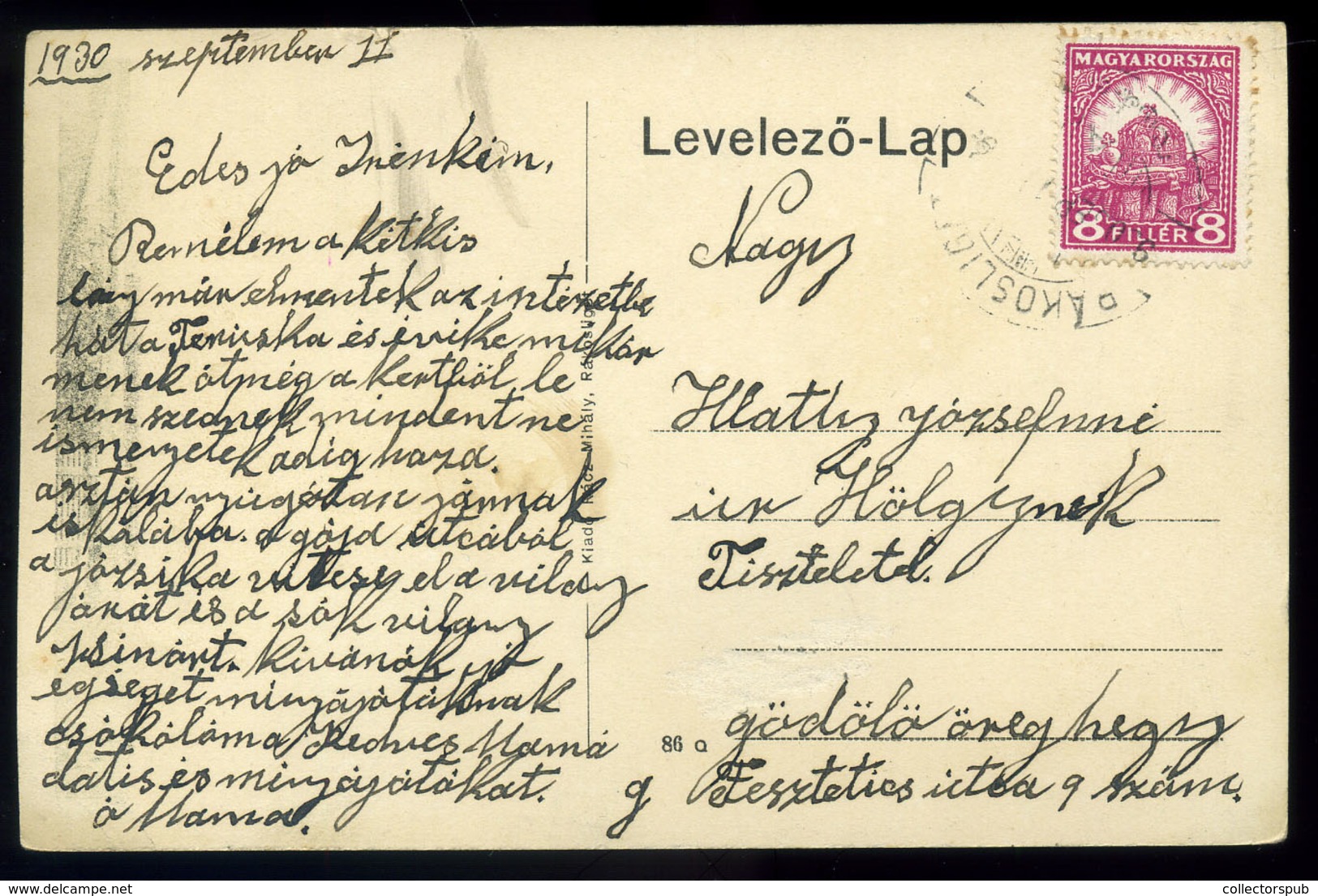 RÁKOSLIGET 1930. Gyógyszertár, Régi Képeslap - Hongarije
