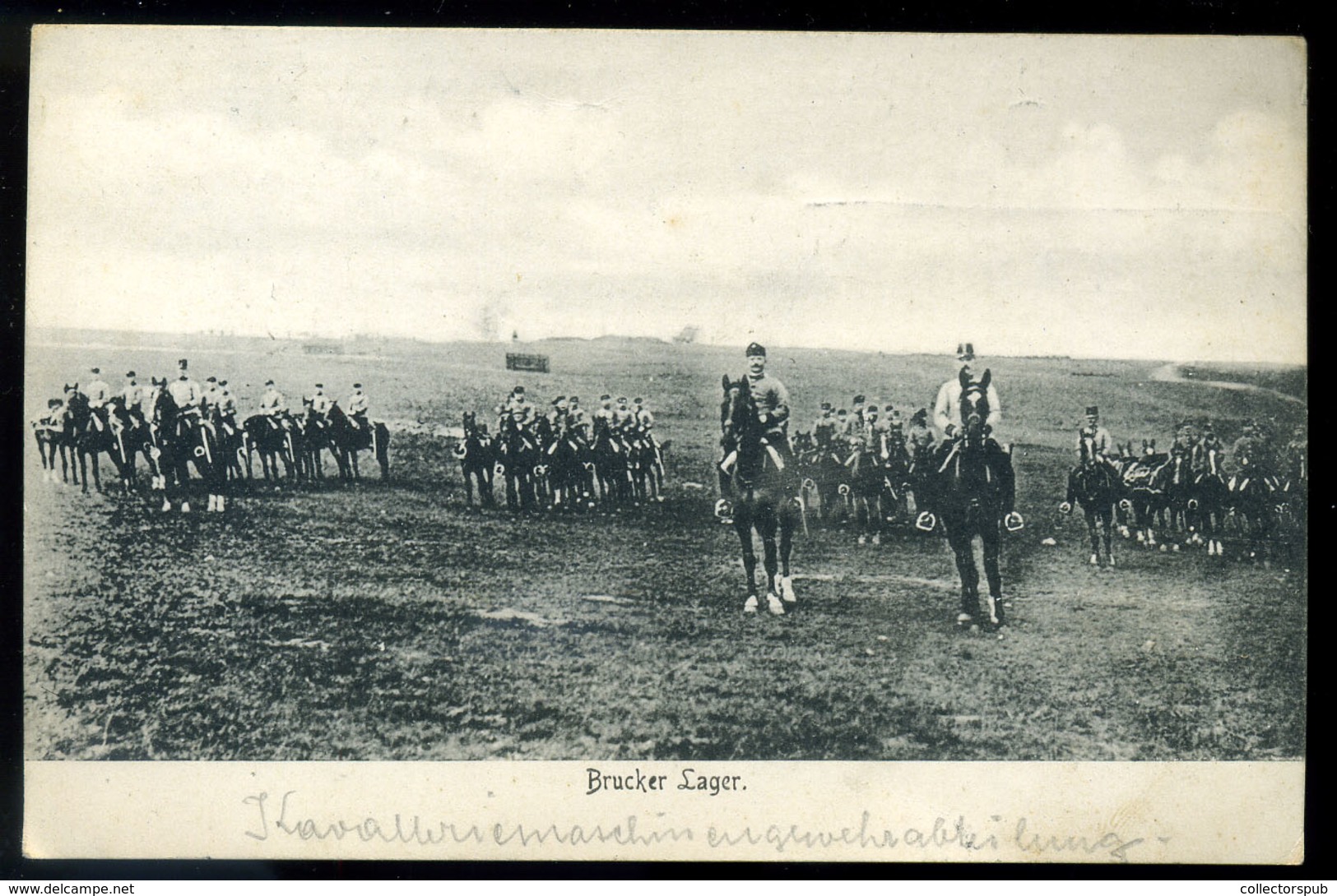 KIRÁLYHIDA 1911. Katonák, Tábor Régi Képeslap - Hongarije