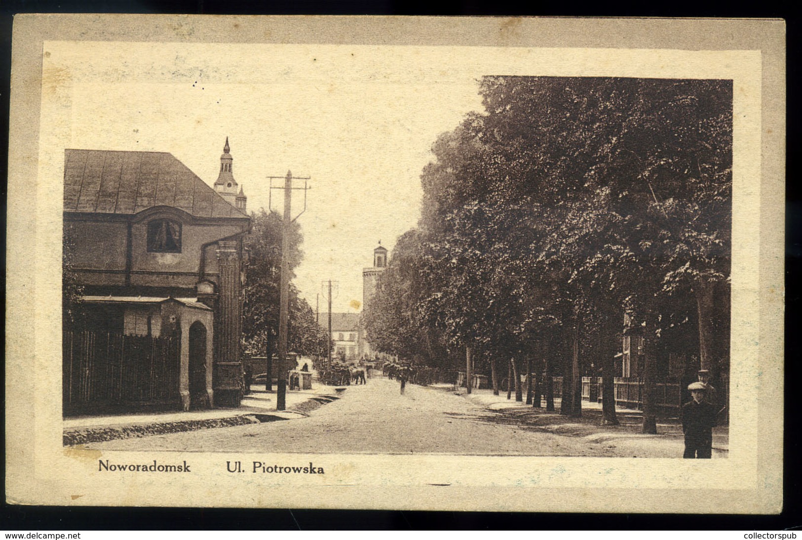 NOVORADOMSK 1918. Képeslap, Tábori Postával - Hongarije