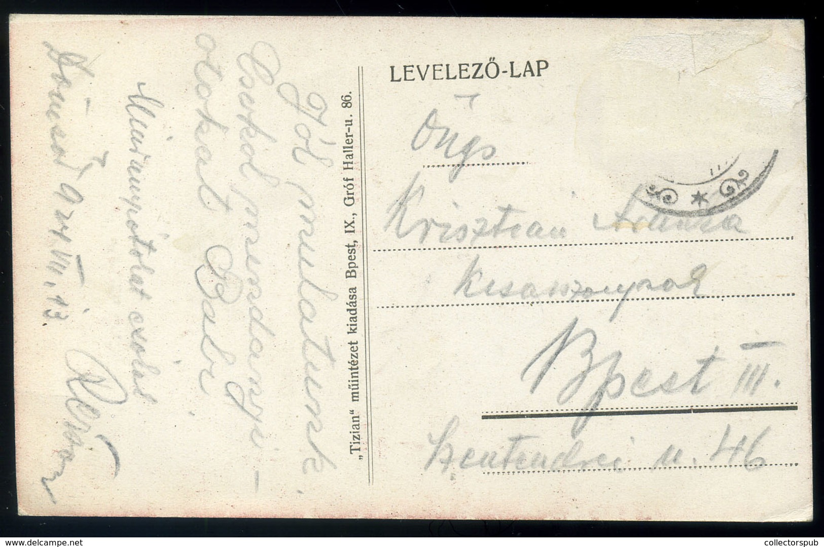 DÖMSÖD 1924. Harangavatás, Régi  Képeslap - Hongarije