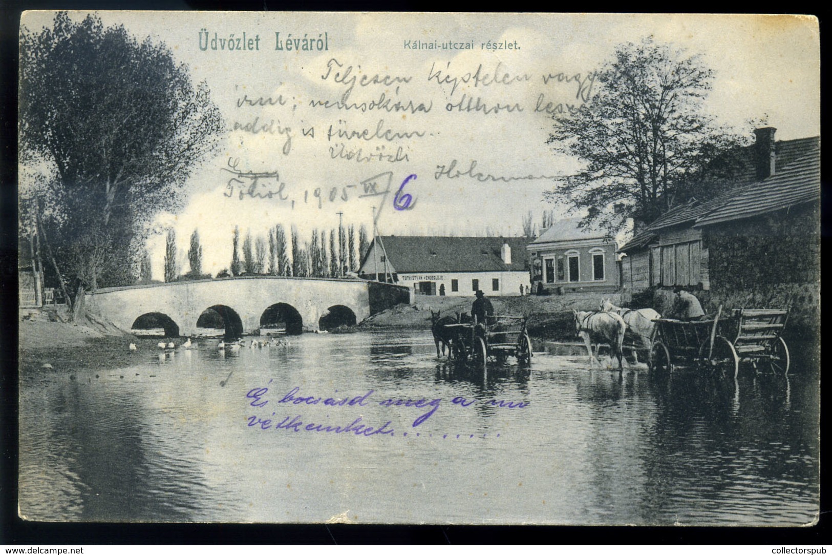 LÉVA 1903. Régi Képeslap - Hongarije