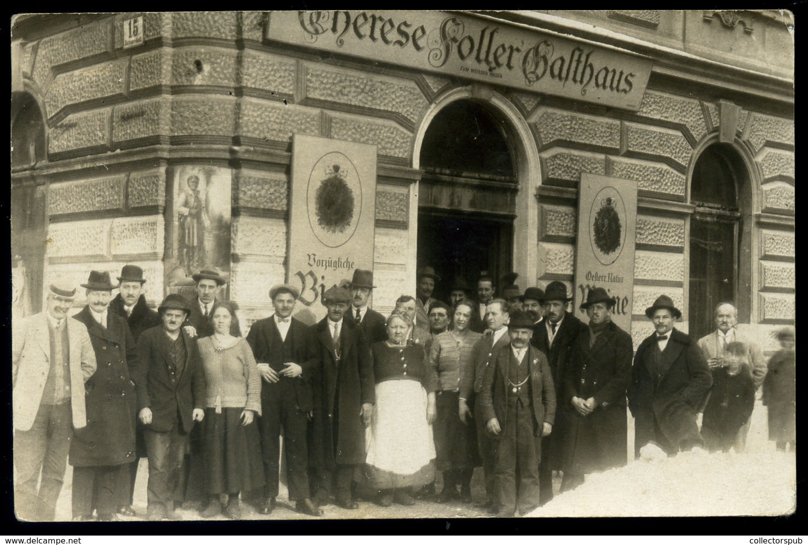 AUSZTRIA Wien Therese Foller Gasthaus Fotós Képeslap - Hongarije