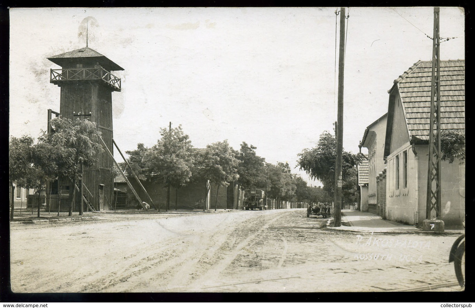 RÁKOSPALOTA  1931. Kossuth Lajos Utca 12, Tűzoltóság, Fotós Képeslap - Hongarije