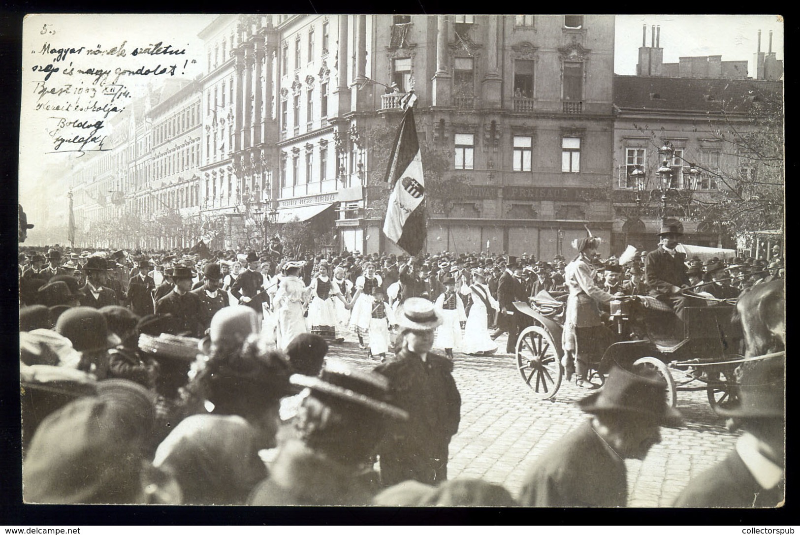 BUDAPEST 1903.Rákóczi Ünnepély , Ritka Fotós Képeslap - Hongarije