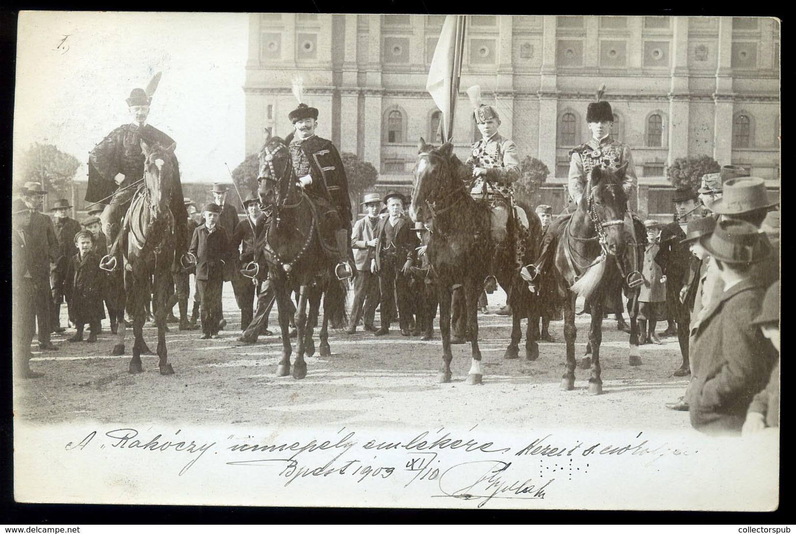 BUDAPEST 1903.Rákóczi Ünnepély , Ritka Fotós Képeslap - Ungarn