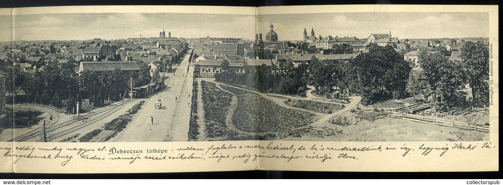 DEBRECEN 1901. Három Részes ,panoráma Képeslap Teljes - Ungarn
