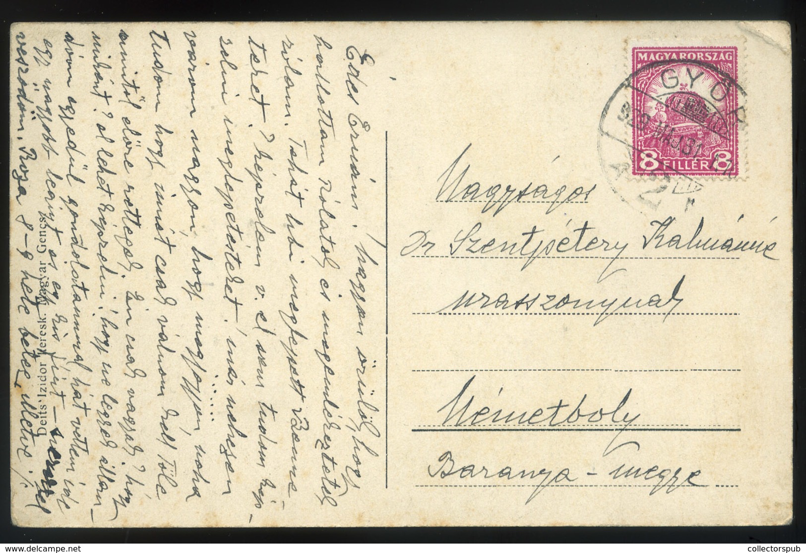 MAGYARGENCS 1928. Kastély, Malom, Régi Képeslap - Ungarn