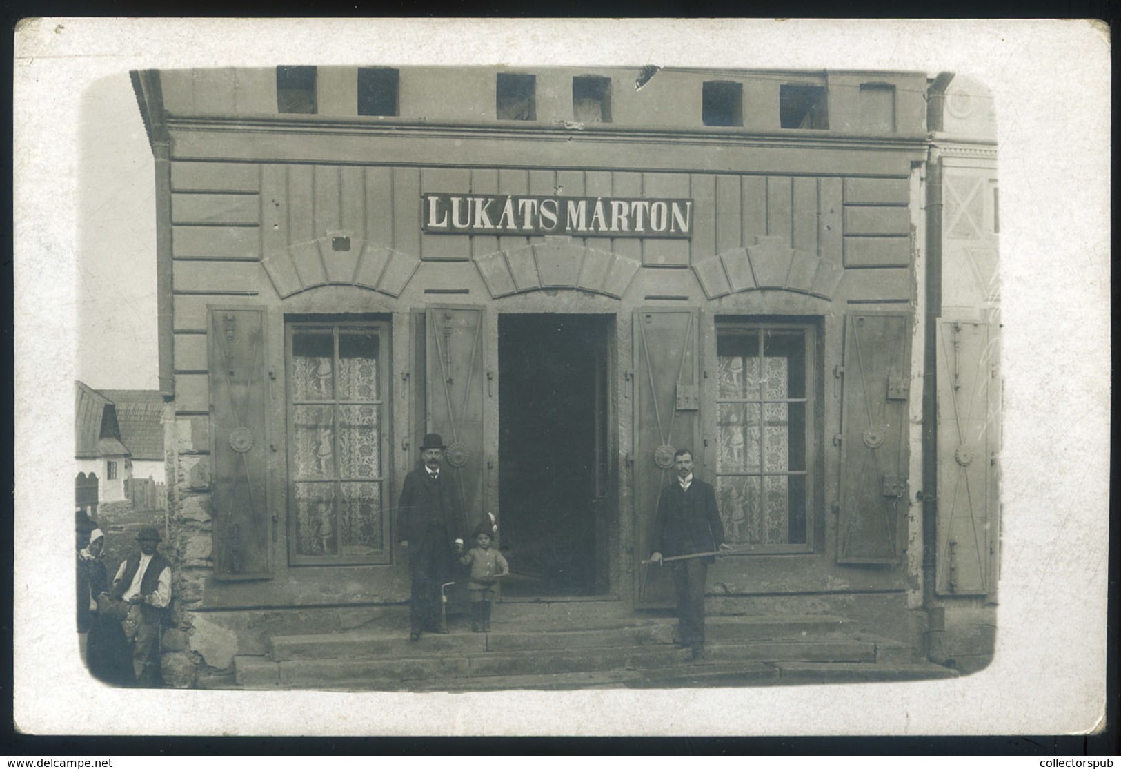 DITRÓ 1911. Lukats Marton üzlete, Fotós Képeslap - Godsdienst & Esoterisme