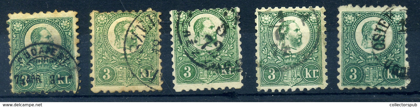 Réznyomat 3Kr  Tétel - Used Stamps