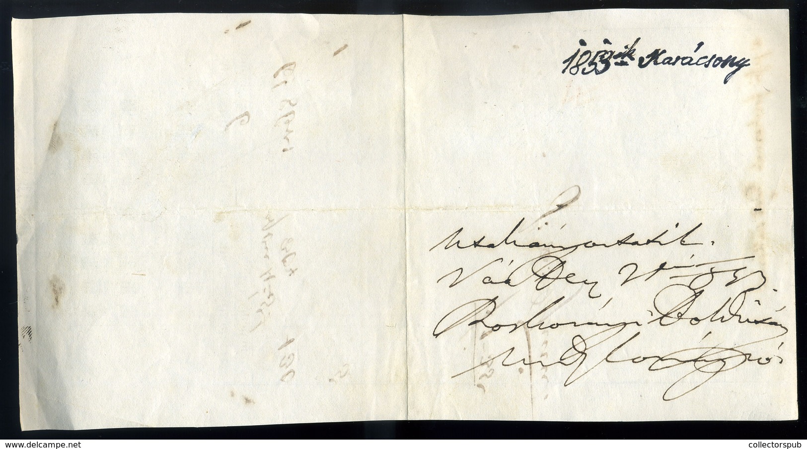 PEST 1853. Arany Szarvas Fogadó, Fejléces Számla - Unclassified