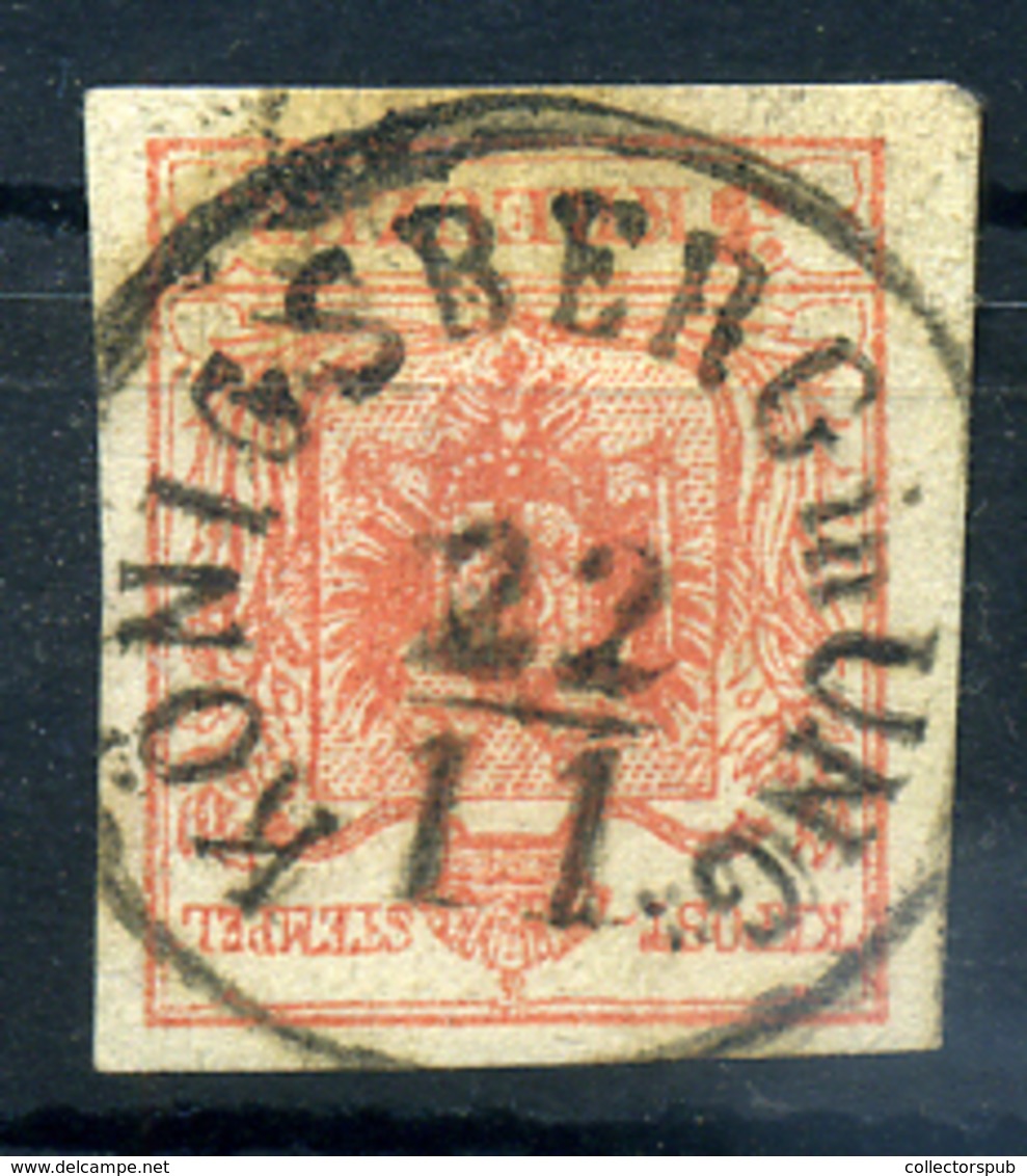 KÖNIGSBERG In UNG  3 Kr Szép Bélyegzés (200p) - Used Stamps