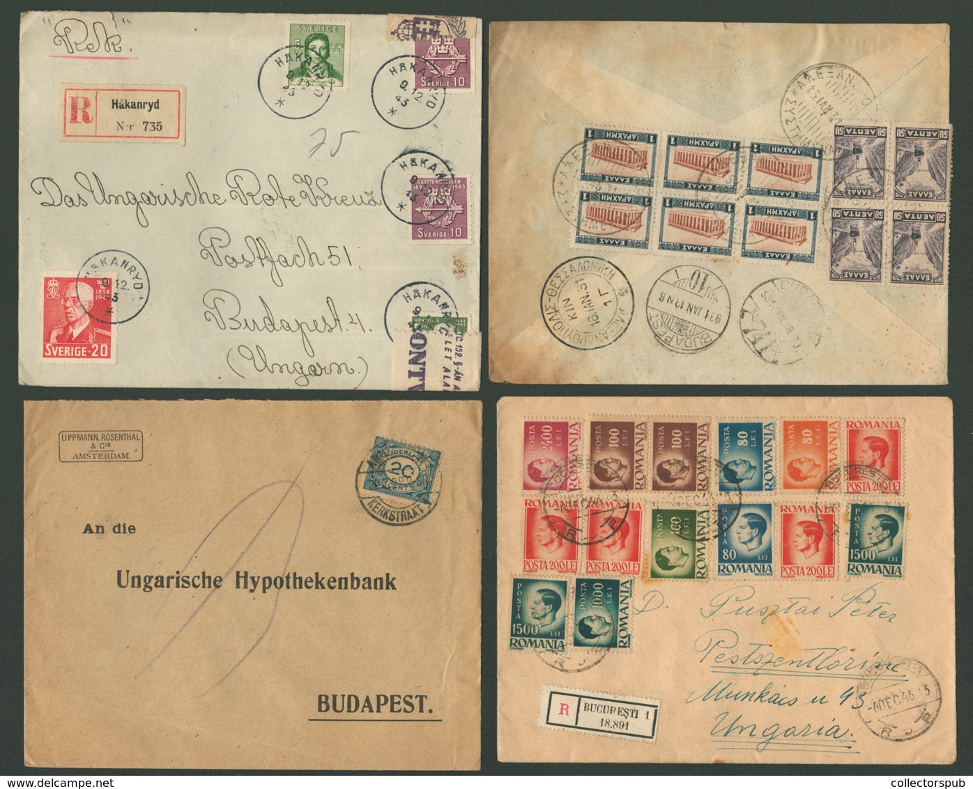 1898-1940. Cca. 14db Vegyes Küldemény Magyarországra Küldve, érdekes Jó Tétel! - Collections (without Album)