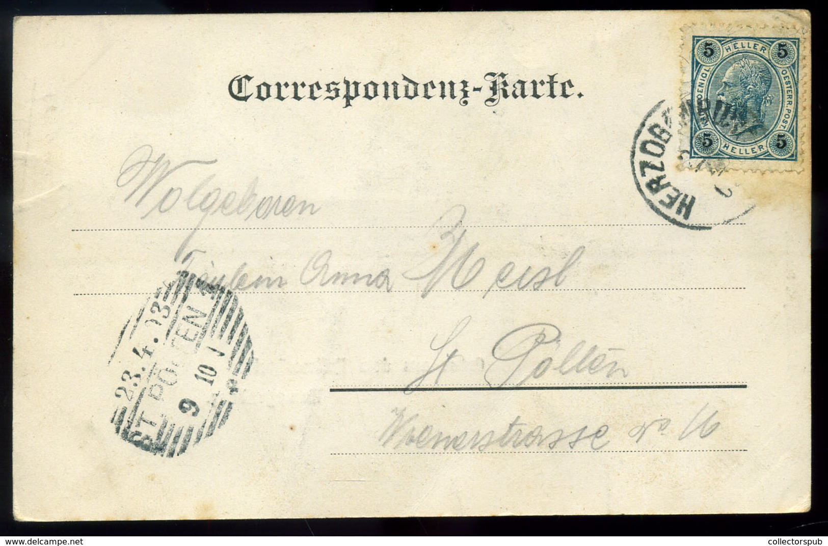 AUSZTRIA 1900. Herzogenburg, Régi Képeslap - Ungarn