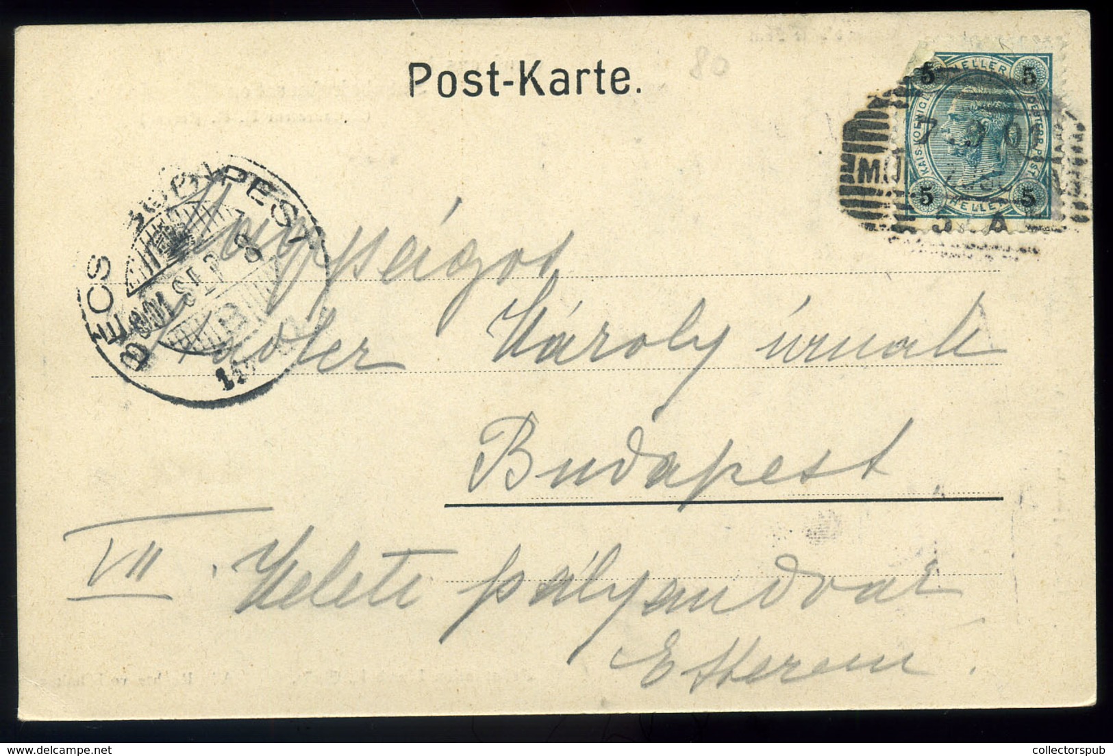 AUSZTRIA 1901. Mürzzuschlag Bahnhofrestauration Régi Képeslap - Hungary