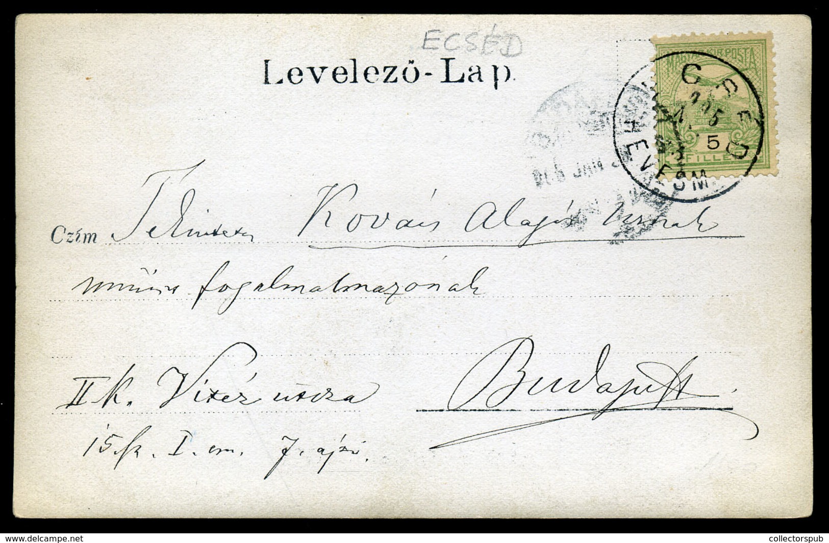 ECSÉD 1905. Ünnepség, érdekes Fotós Képeslap - Ungheria