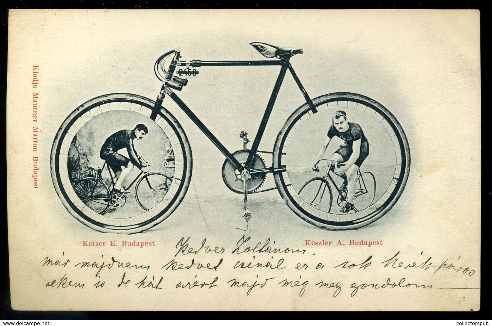 KERÉKPÁR Bajnokok 1900. Ritka Képeslap  /  BICYCLE Champions Rare Vintage Pic. P.card - Ungarn