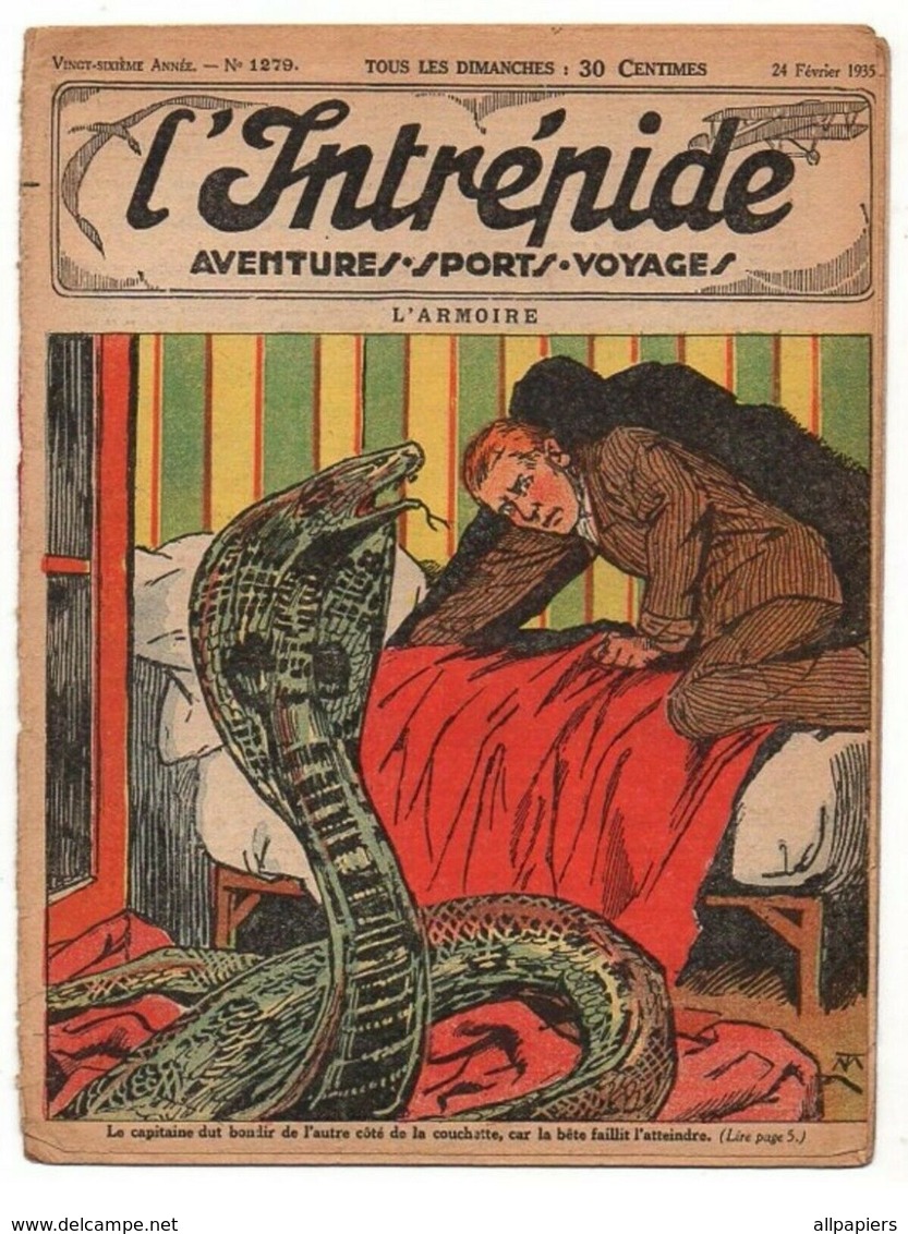 L'intrépide N°1279 La Déesse Phyo-Yomaraj - L'armoire - Les Démons Rouges De 1935 - L'Intrépide