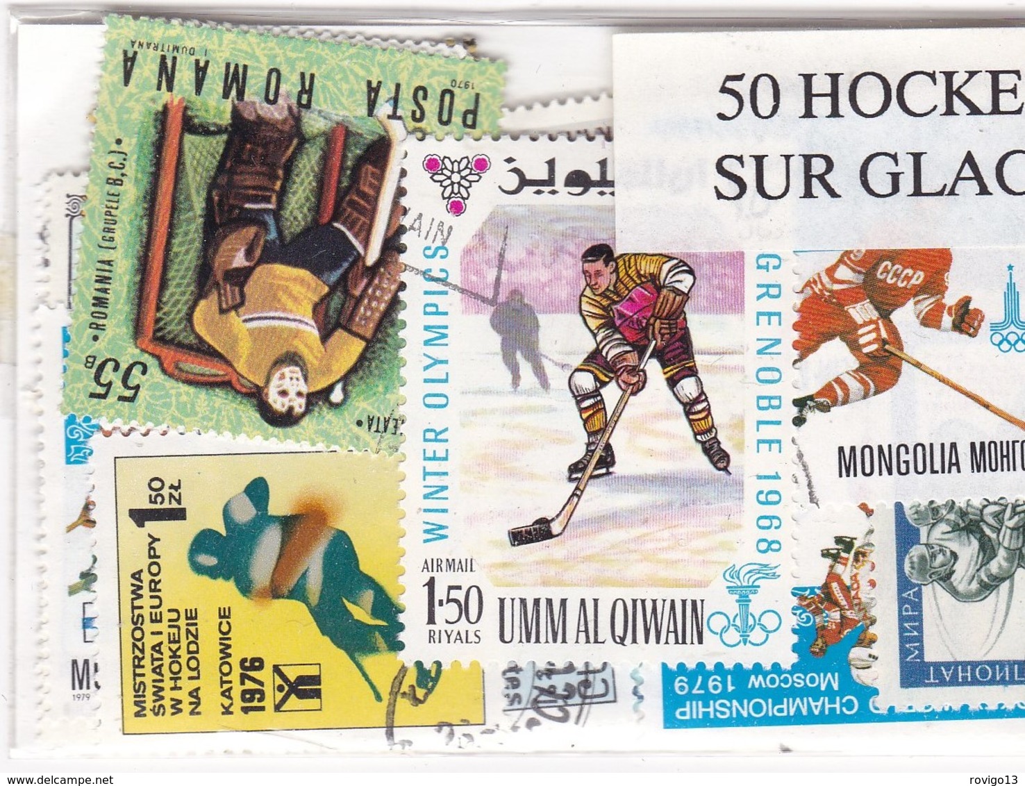 Thématiques, Sport - Hockey Sur Glace, 50 Timbres Différents - Autres & Non Classés