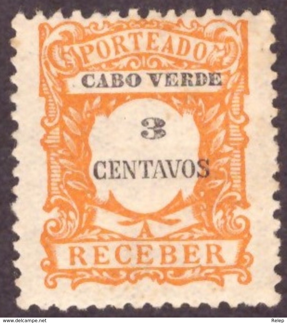 Cabo Verde / Cap Vert - 1921 Porteado # MNH # 3 Cts - Cap Vert