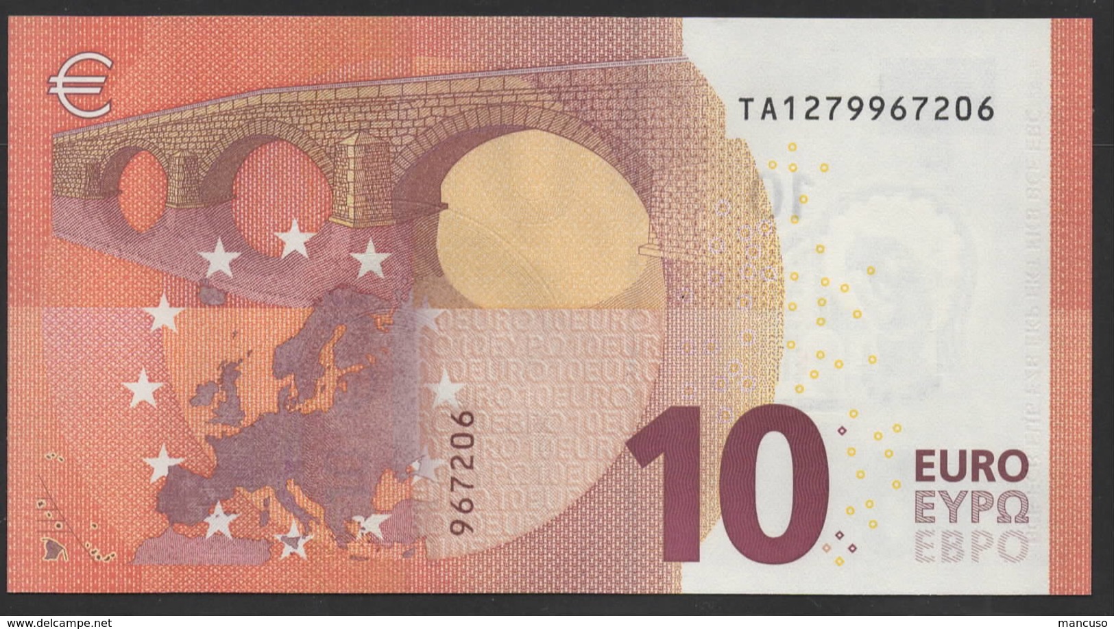 10  EURO DRAGHI  IRELAND  TA T002 H3   UNC - 10 Euro