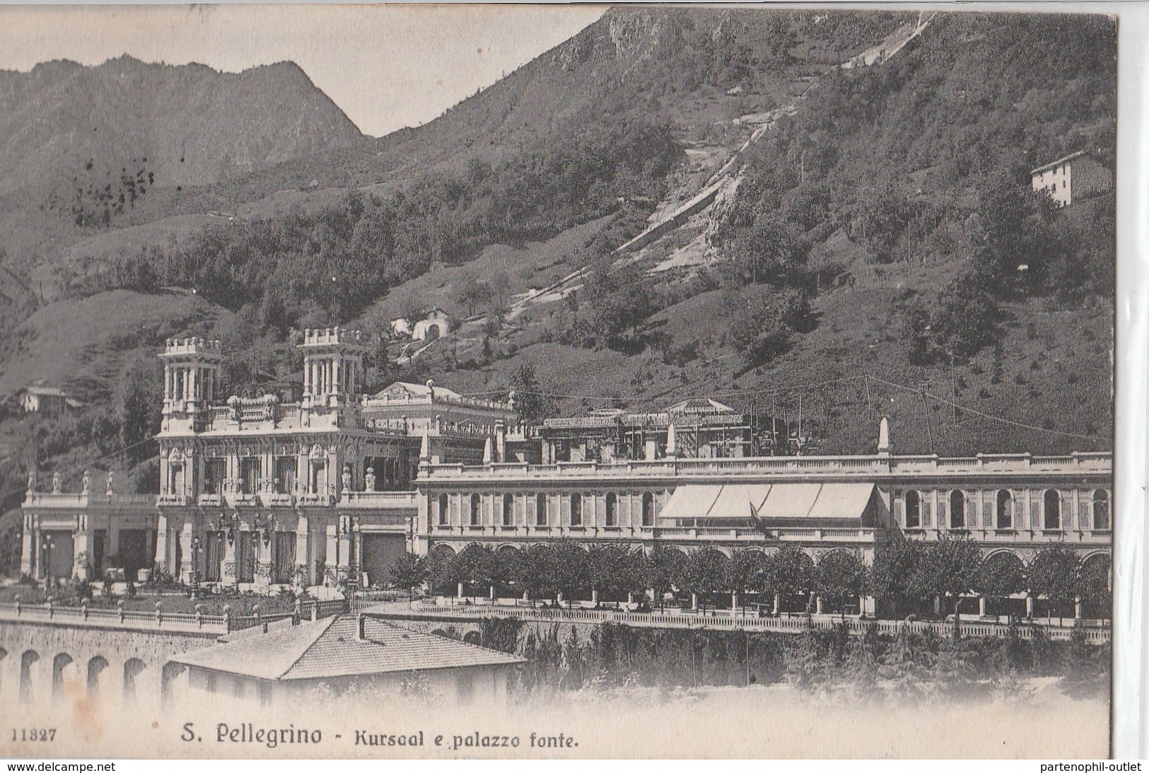 Cartolina - Postcard / Viaggiata -sent / San Pellegrino Terme, Kursaal E Palazzo Fonte. - Bergamo