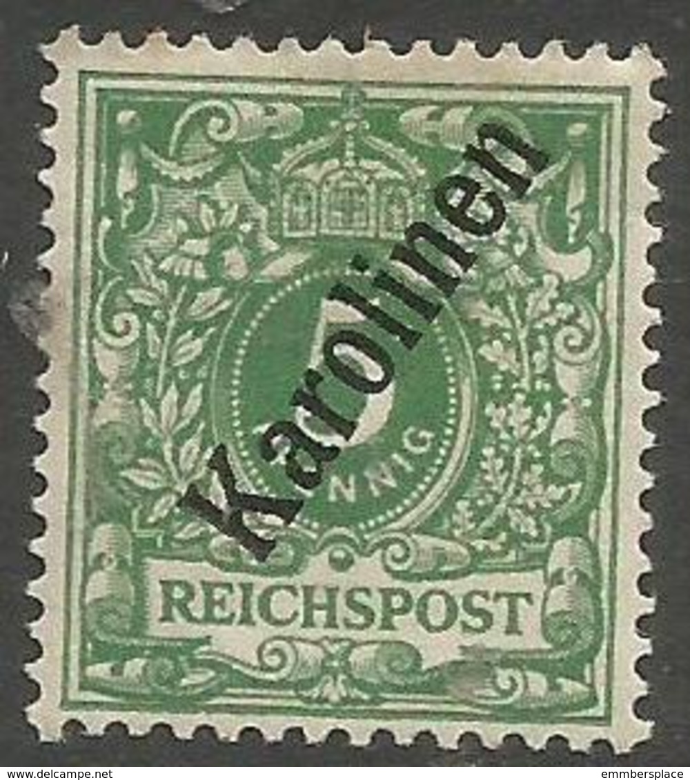 German Caroline Islands - 1900 Numeral 5pf  MLH *    Sc 2 - Caroline Islands