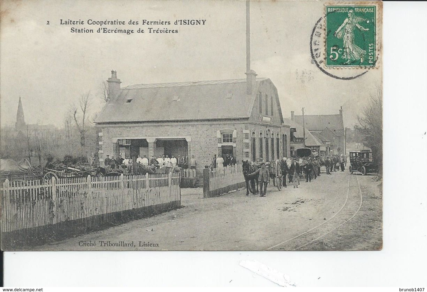 TREVIERES   Station D'ecremage Laiterie Cooperative Des Fermiers D'isigny 1910 - Other & Unclassified