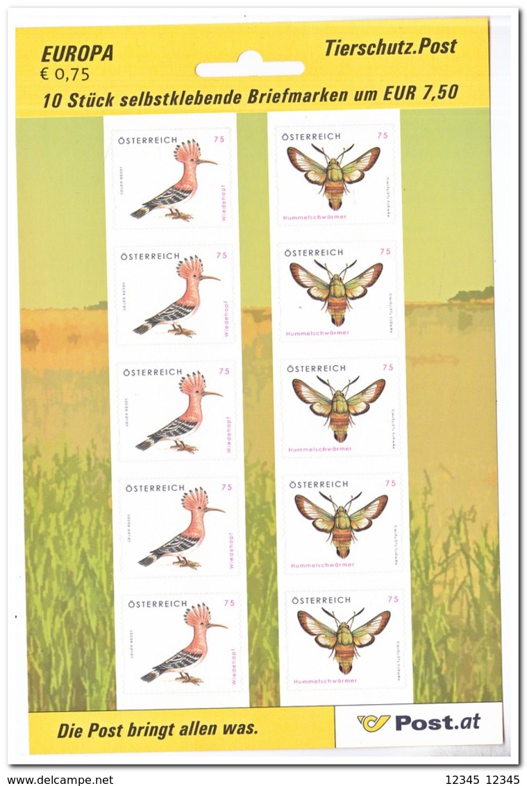 Oostenrijk 2008, Postfris MNH, Insect, Bird - Ongebruikt