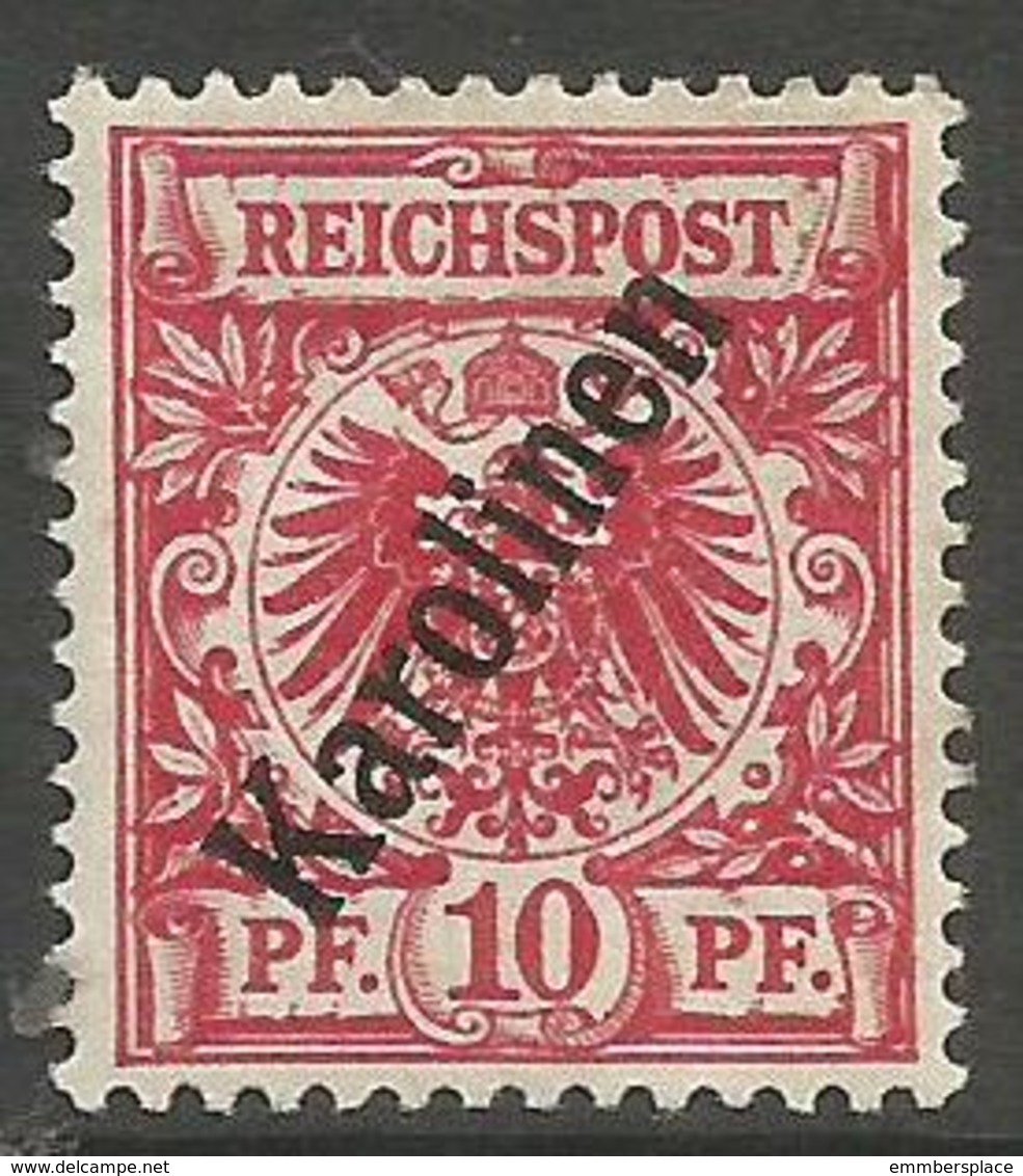 German Caroline Islands - 1900 German Eagle 10pf  MH *    Sc 3 - Caroline Islands