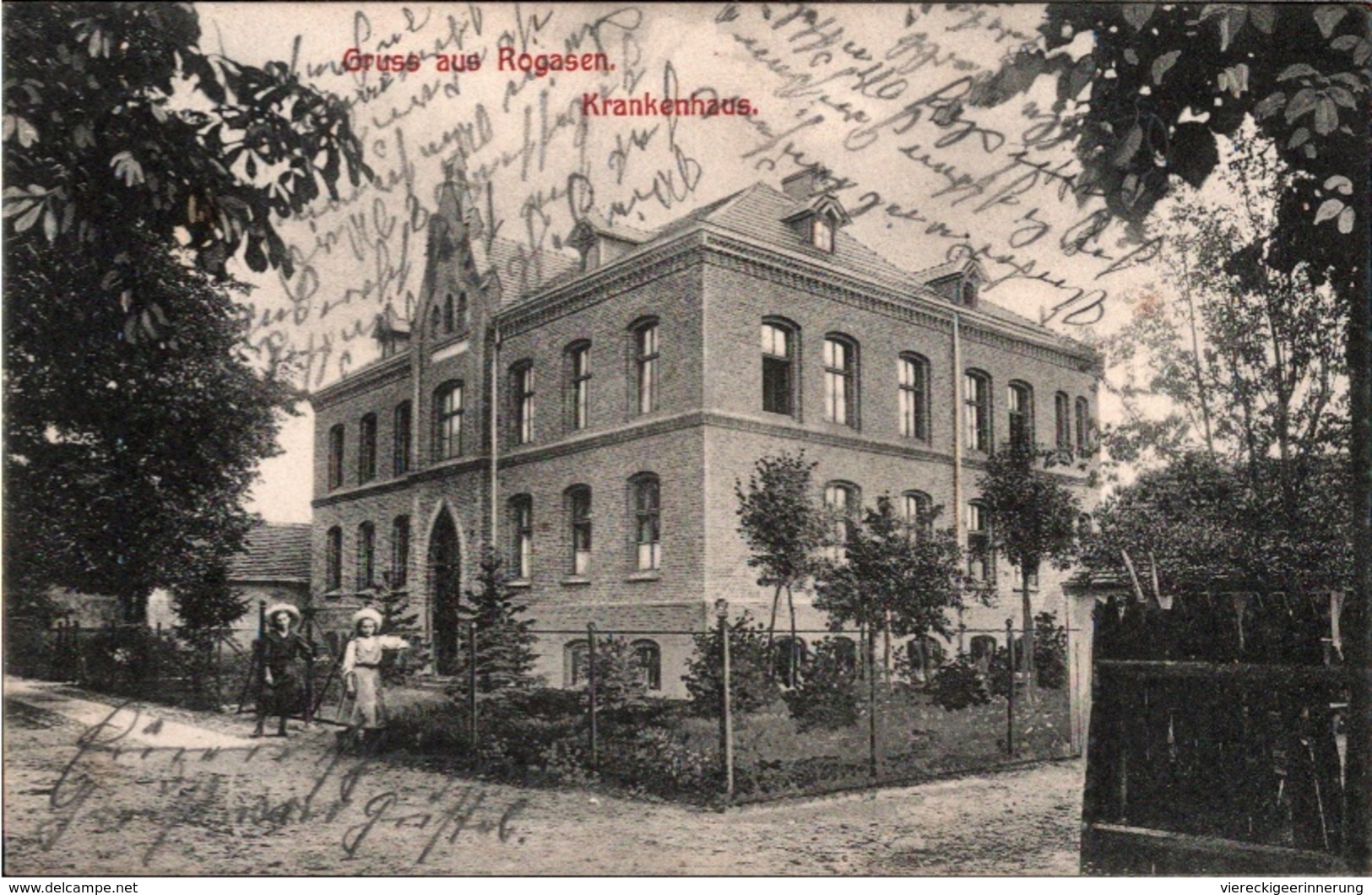 ! Alte Ansichtskarte Gruss Aus Rogasen ( Rogozno Bei Posen ), Krankenhaus, Hospital, 1908, Polen - Polen