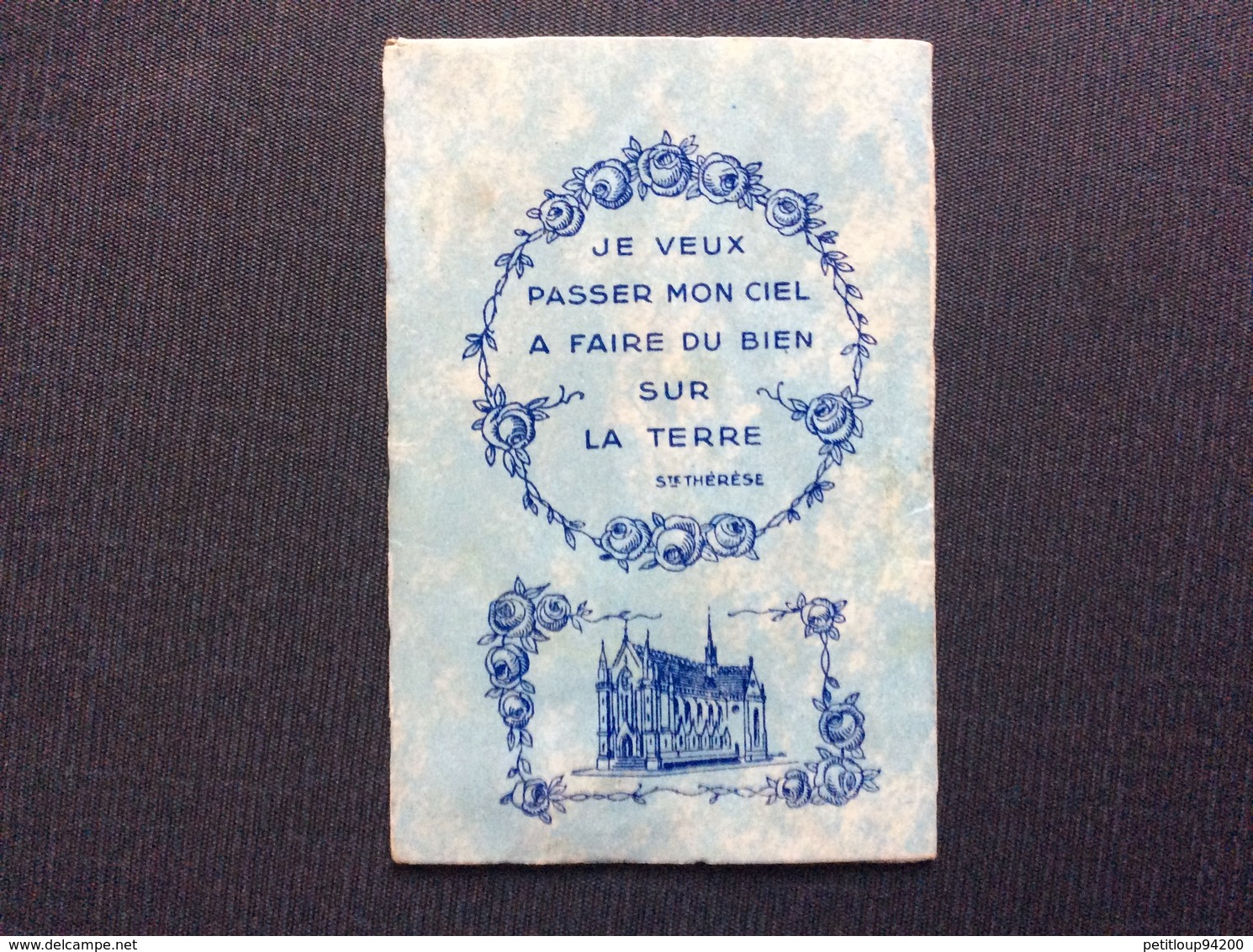 CARNET SOUVENIR DES ORPHELINS D’AUTEUIL SAINTE THÉRÈSE DE L’ENFANT JÉSUS  Médaille - Santini