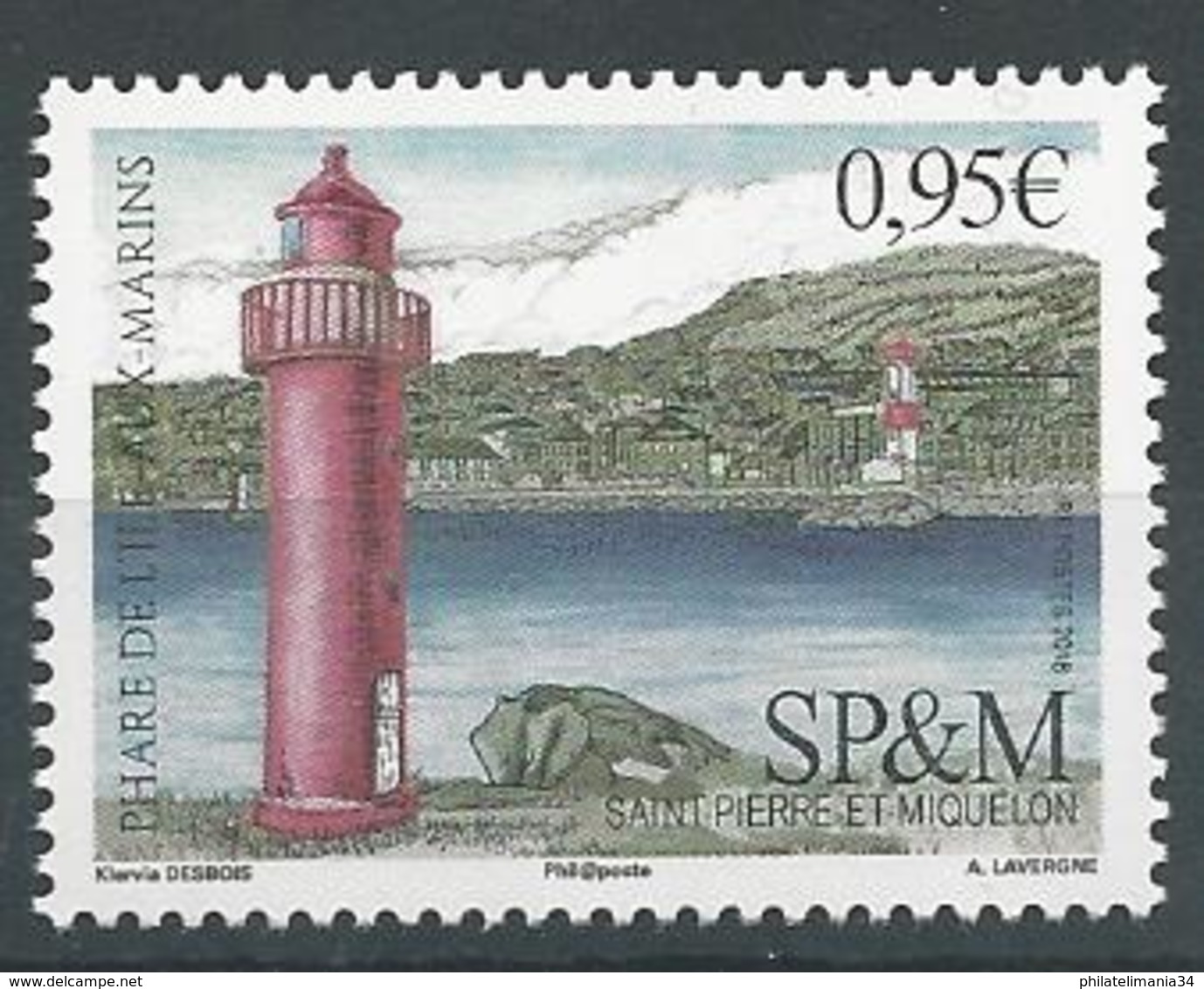 SPM 2018 - Phare De L'Ile Aux Marins - Unused Stamps