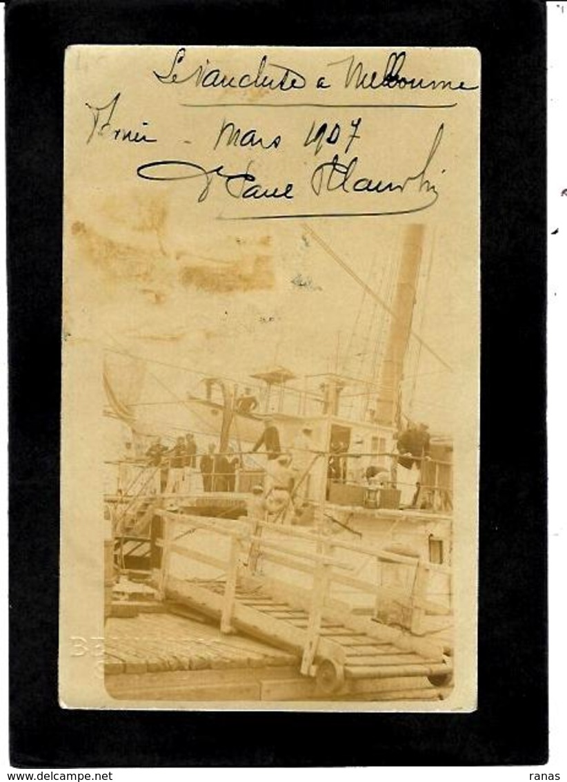 CPA Australie Australia Melbourne Carte Photo RPPC Le Vaucluse Bateau écrite - Autres & Non Classés